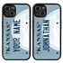 Personalized License Plate Case for iPhone 13 Mini – Hybrid Kansas
