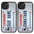 Personalized License Plate Case for iPhone 13 Mini – Hybrid Louisiana

