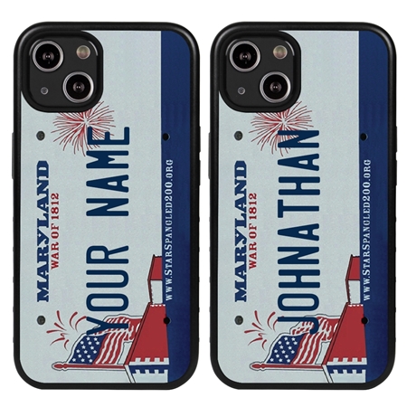 Personalized License Plate Case for iPhone 13 Mini – Hybrid Maryland

