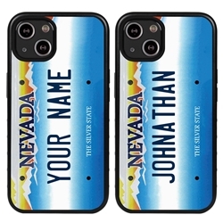 
Personalized License Plate Case for iPhone 13 Mini – Hybrid Nevada