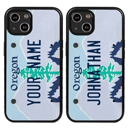 
Personalized License Plate Case for iPhone 13 Mini – Hybrid Oregon
