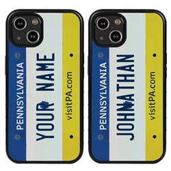 
Personalized License Plate Case for iPhone 13 Mini – Hybrid Pennsylvania