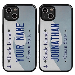 
Personalized License Plate Case for iPhone 13 Mini – Hybrid Rhode Island
