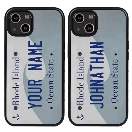 Personalized License Plate Case for iPhone 13 Mini – Hybrid Rhode Island
