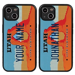 
Personalized License Plate Case for iPhone 13 Mini – Hybrid Utah