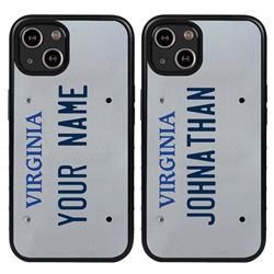 
Personalized License Plate Case for iPhone 13 Mini – Hybrid Virginia
