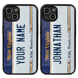 
Personalized License Plate Case for iPhone 13 Mini – Hybrid West Virginia