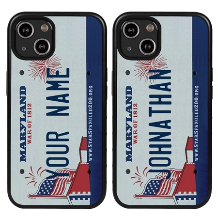 Personalized License Plate Case for iPhone 13 – Hybrid Maryland
