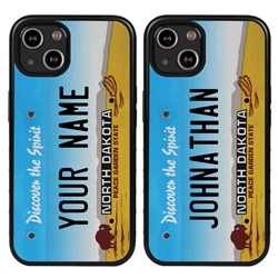 
Personalized License Plate Case for iPhone 13 – Hybrid North Dakota