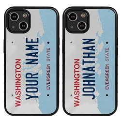 
Personalized License Plate Case for iPhone 13 – Hybrid Washington