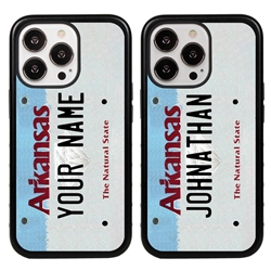 
Personalized License Plate Case for iPhone 13 Pro – Hybrid Arkansas