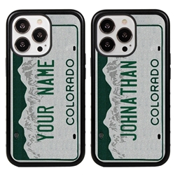 
Personalized License Plate Case for iPhone 13 Pro – Hybrid Colorado