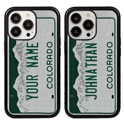 
Personalized License Plate Case for iPhone 13 Pro – Hybrid Colorado