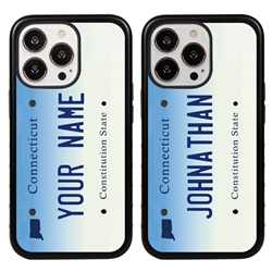 
Personalized License Plate Case for iPhone 13 Pro – Hybrid Connecticut