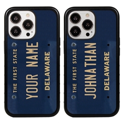 
Personalized License Plate Case for iPhone 13 Pro – Delaware