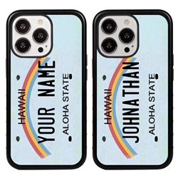 
Personalized License Plate Case for iPhone 13 Pro – Hybrid Hawaii