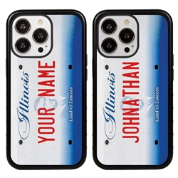 
Personalized License Plate Case for iPhone 13 Pro – Hybrid Illinois