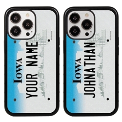 
Personalized License Plate Case for iPhone 13 Pro – Hybrid Iowa