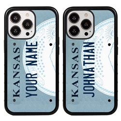 
Personalized License Plate Case for iPhone 13 Pro – Hybrid Kansas