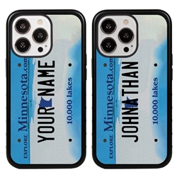 
Personalized License Plate Case for iPhone 13 Pro – Hybrid Minnesota