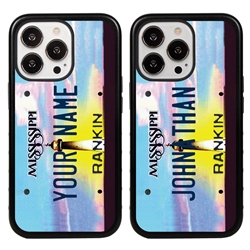 
Personalized License Plate Case for iPhone 13 Pro – Hybrid Mississippi