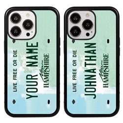 
Personalized License Plate Case for iPhone 13 Pro – Hybrid New Hampshire