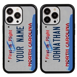 
Personalized License Plate Case for iPhone 13 Pro – Hybrid North Carolina