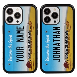 
Personalized License Plate Case for iPhone 13 Pro – Hybrid North Dakota