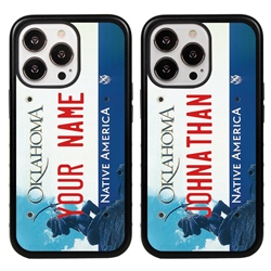 
Personalized License Plate Case for iPhone 13 Pro – Hybrid Oklahoma