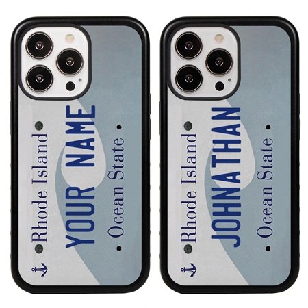 Personalized License Plate Case for iPhone 13 Pro – Hybrid Rhode Island
