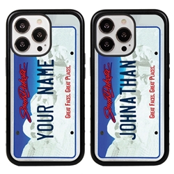 
Personalized License Plate Case for iPhone 13 Pro – Hybrid South Dakota