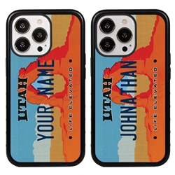 
Personalized License Plate Case for iPhone 13 Pro – Hybrid Utah