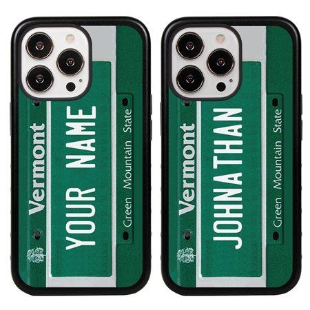 Personalized License Plate Case for iPhone 13 Pro – Hybrid Vermont
