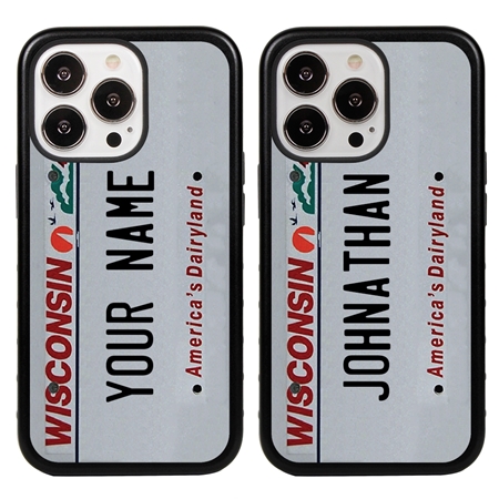 Personalized License Plate Case for iPhone 13 Pro – Hybrid Wisconsin
