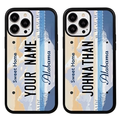 
Personalized License Plate Case for iPhone 13 Pro Max – Hybrid Alabama