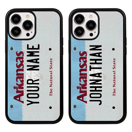 Personalized License Plate Case for iPhone 13 Pro Max – Arkansas
