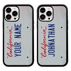 
Personalized License Plate Case for iPhone 13 Pro Max – Hybrid California