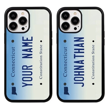 Personalized License Plate Case for iPhone 13 Pro Max – Hybrid Connecticut
