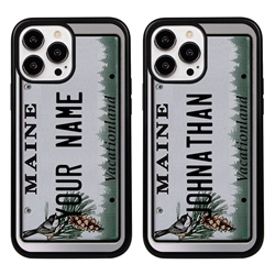 
Personalized License Plate Case for iPhone 13 Pro Max – Hybrid Maine