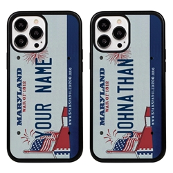 
Personalized License Plate Case for iPhone 13 Pro Max – Hybrid Maryland