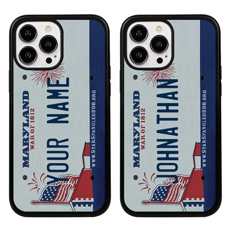 Personalized License Plate Case for iPhone 13 Pro Max – Hybrid Maryland
