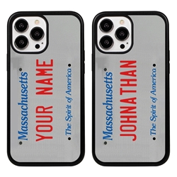 
Personalized License Plate Case for iPhone 13 Pro Max – Hybrid Massachusetts