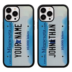 
Personalized License Plate Case for iPhone 13 Pro Max – Hybrid Minnesota