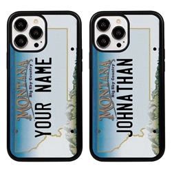 
Personalized License Plate Case for iPhone 13 Pro Max – Hybrid Montana