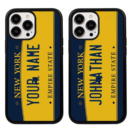 Personalized License Plate Case for iPhone 13 Pro Max – Hybrid New York
