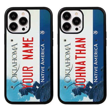 Personalized License Plate Case for iPhone 13 Pro Max – Hybrid Oklahoma
