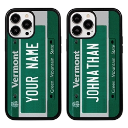 
Personalized License Plate Case for iPhone 13 Pro Max – Hybrid Vermont