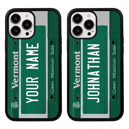 Personalized License Plate Case for iPhone 13 Pro Max – Hybrid Vermont
