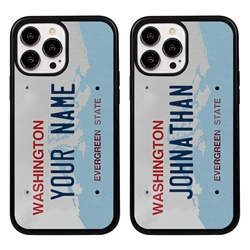 
Personalized License Plate Case for iPhone 13 Pro Max – Hybrid Washington