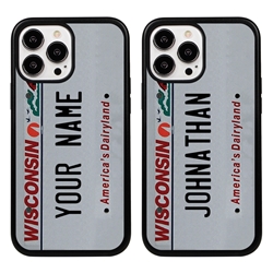 
Personalized License Plate Case for iPhone 13 Pro Max – Hybrid Wisconsin